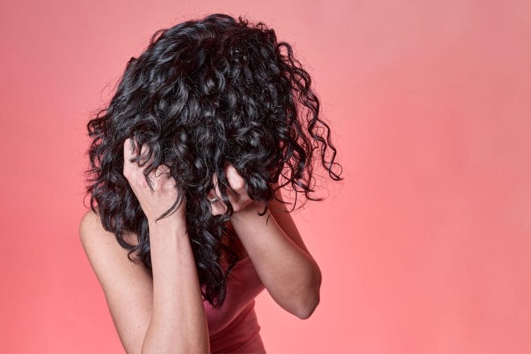 frizzy wavy hair